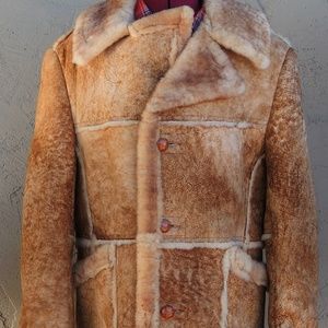 >ll==l> Marlboro Man Sheepskin Coat Size (L)